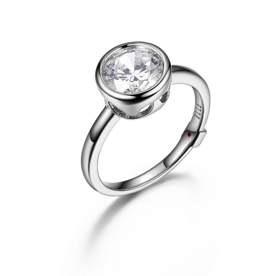 Bague argent 925, pierre 8MM - R4LA7U00A8 - ELLE
